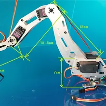 Металл 6 dof рука робота Роботизированная Abb промышленная модель шестиосевой мехаматический манипулятор Diy игрушка с компьютерным управлением