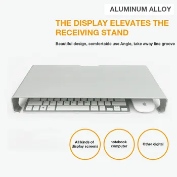 

Notebook Stand Aluminium Laptop Stand Holder Computer Monitor TV Stand Space Bar Non-slip Desk Riser Big Size