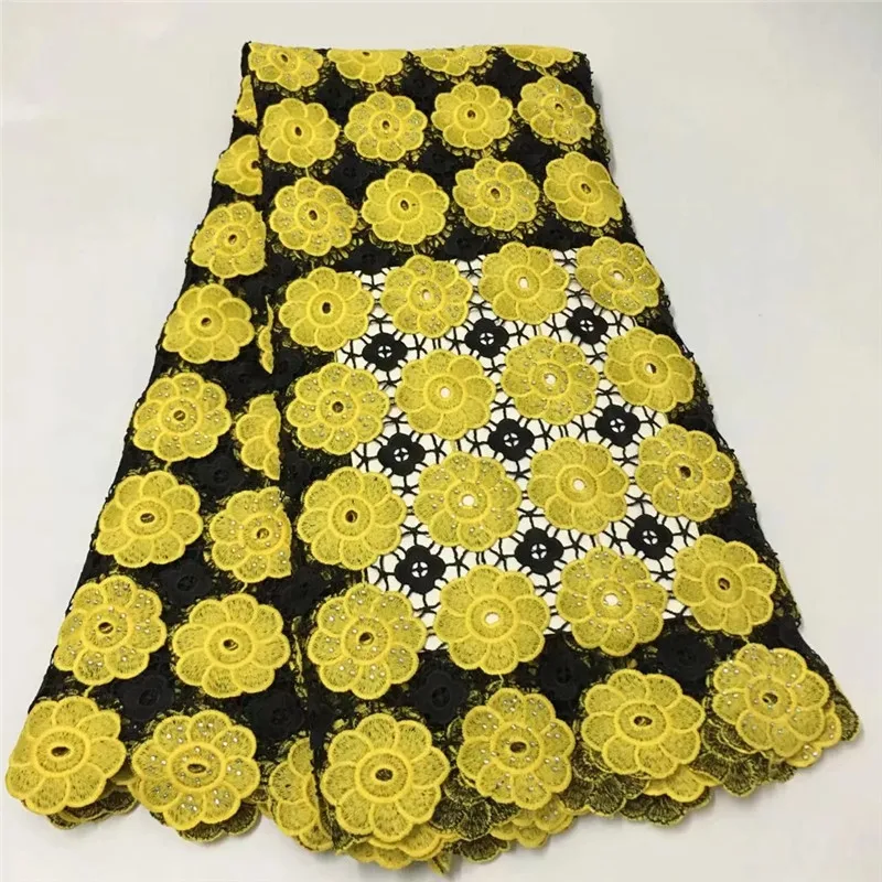

African tulle lace Hot new for Multi Color guipure african sequence cord lace fabric for Nigerian wedding dresses WD022813