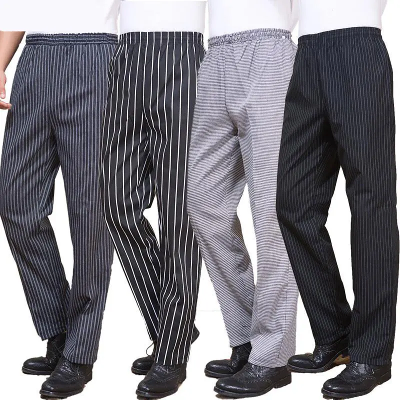 

Chef Trouser Elastic Waist with Pocket Men Women Baggy Chef Pant Restaurant Hotel Work Uniforms trousers zebra kitchen pants