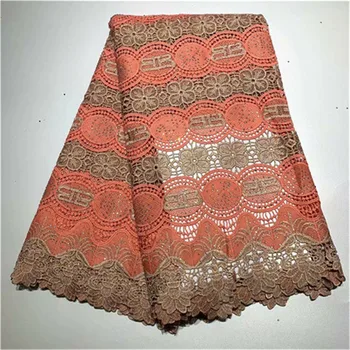 

2019 New Design Nigerian Lace Fabrics Latest Stones Mesh African Lace Fabric Bride Guipure French Net Lace Fabric