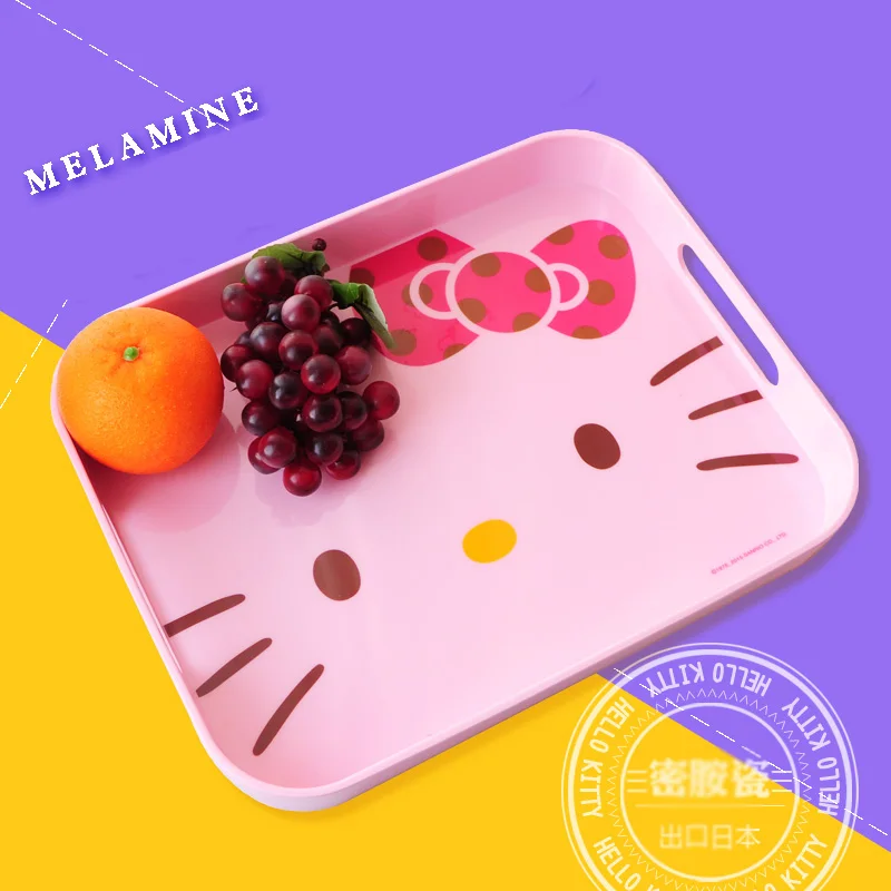 Cute Kitty Cat Melamine Tray.Breakfast Dinner Plate.Storage Trays For