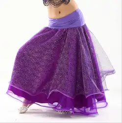 Новый детский живота юбка для танцев Обувь для девочек Сексуальная Цыганский шифоновое платье танцевальные костюмы show Танцы наряды для