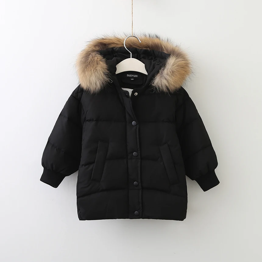 

Hooded Solid Parka Outerwear Children Clothing Girls Fashion Unisex Boys Autumn Winter Kids Baby Pockets Clothes 4pcs/LOT