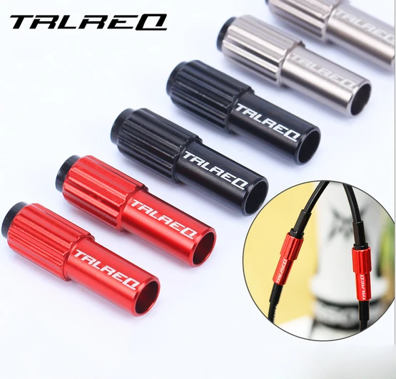 

TRLREQ 2 pcs MTB Road Bike Derailleur Shift Cable Cap Connector 4mm Microshift Bicycle Shifter Line Fine Adjustment Screw Bolts