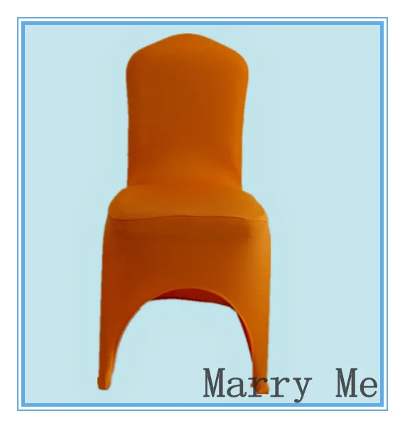 Cheap Chair Covers Spandex Lycra Orange Chair Cover for salein Chair