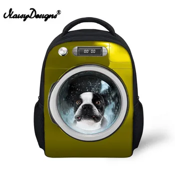 

Noisydesigns Handsome Dogs 3D Printing Shoulder Backpack for Teen students kid gifts bag Customize image Children Schoolbag