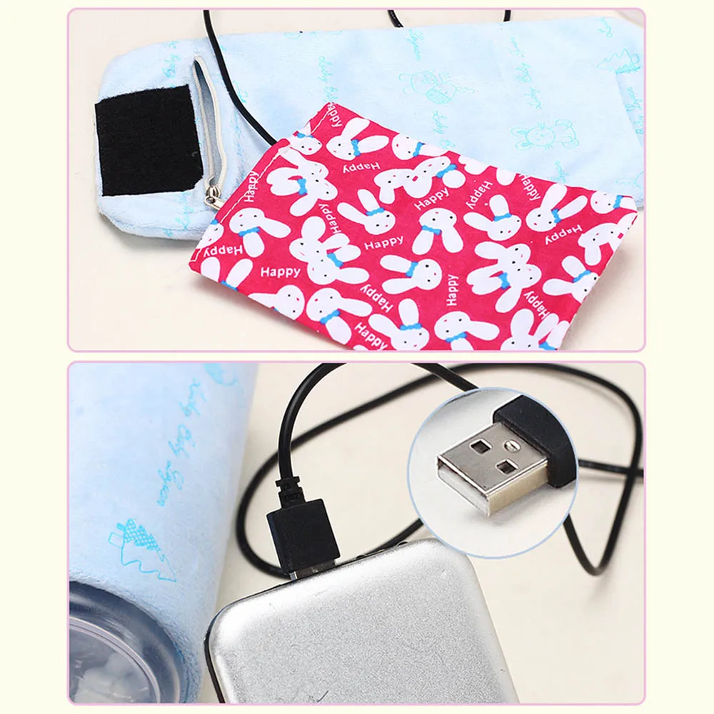 Портативный USB Подогреватель детских бутылочек для путешествий, подогреватель молока, бутылочка для кормления младенцев с подогревом, термостат, подогреватель пищи