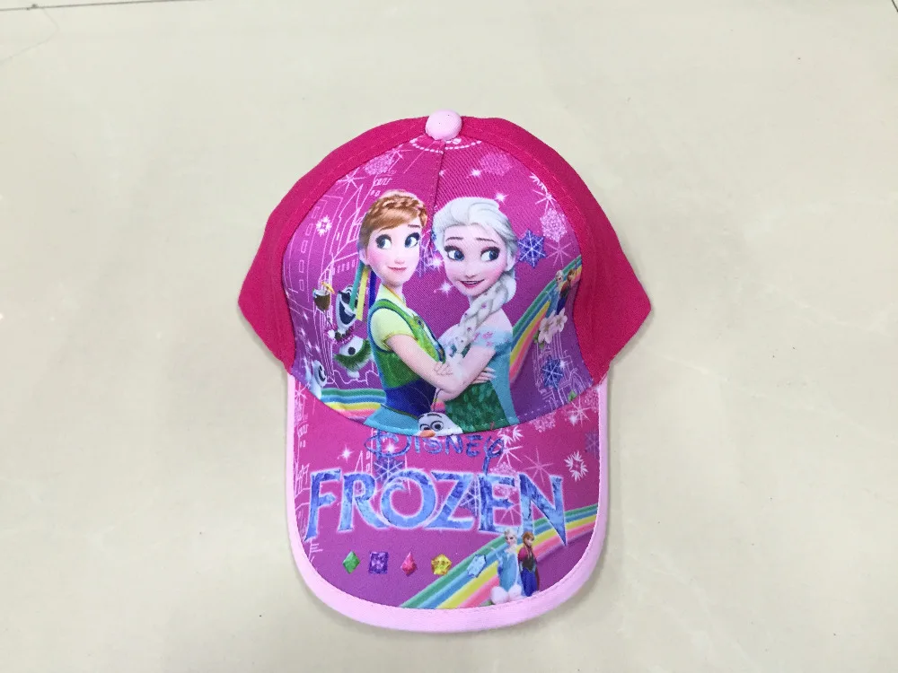 Free Shipping 50pcs/Lot !Top Quality Fashion Movie Character Princess Sun Hats Cartoon Children's Baseball Cap Gift Visors G237 |