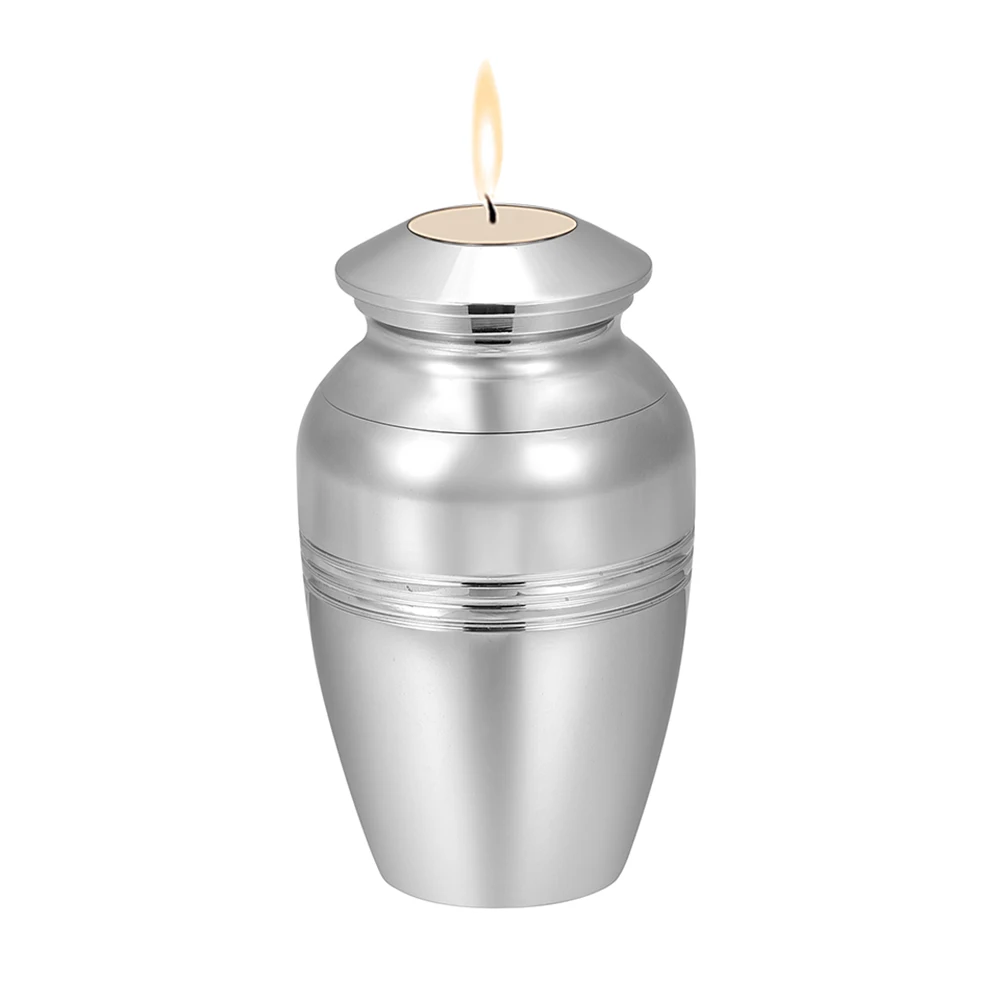 В память о потере Lover Mini Cremation Urn гравюр похорон подсвечник hold Ashes Keepsake кремационные украшения из нержавеющей стали