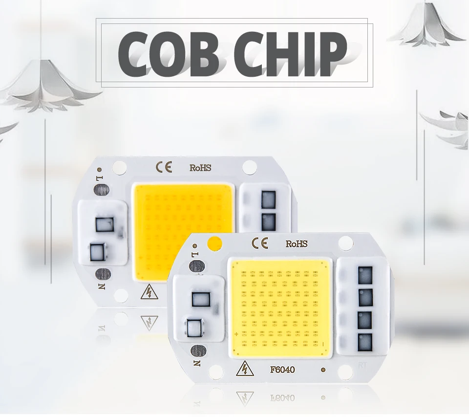 COB LED Chips Real Power 20W 30W 50W LED Lamp Bulb AC220V 240V 110V Spotlight IP65 Smart IC For DIY Outdoor LED Flood Light Chip (1)