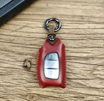 

Handmade Car Key Cover Case Holder Pocket For Hyundai IX25 IX35 Tucson Sonata Accent Avante Grandeur Porter Creta Accessories
