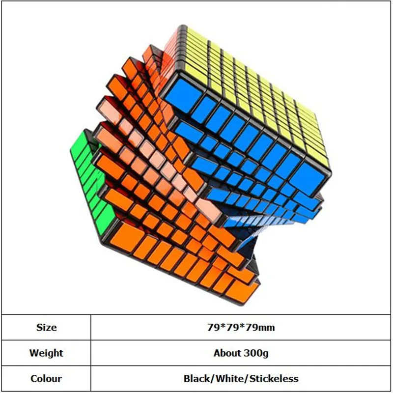 Moyu MeiLong кубик рубика профессиональный 9x9 куб 9 слоев магический скоростной куб головоломка 9х9х9 черный без наклеек Neo Cubo Magico9* 9*9 Развивающие игрушки для взрослых