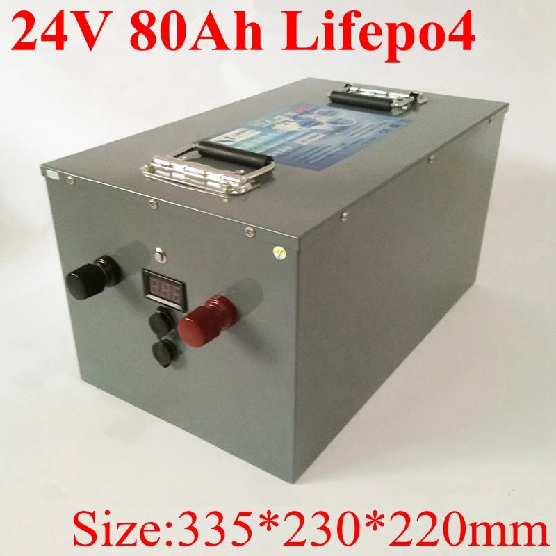 Lifepo4 24 v 80AH литиевый аккумулятор BMS 8 S для 2000 W трехколесный велосипед RV резервный силовой кондиционер нагреватель скутер+ 10А зарядное устройство