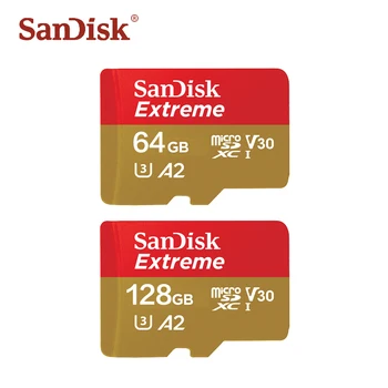 

SanDisk Extreme Memory Card 64GB Micro SD Card 128GB Flash Cards UHD 3D 4K Video TF Card 32GB SDHC/SDXC UHS-I U3 Up to 100MB/s