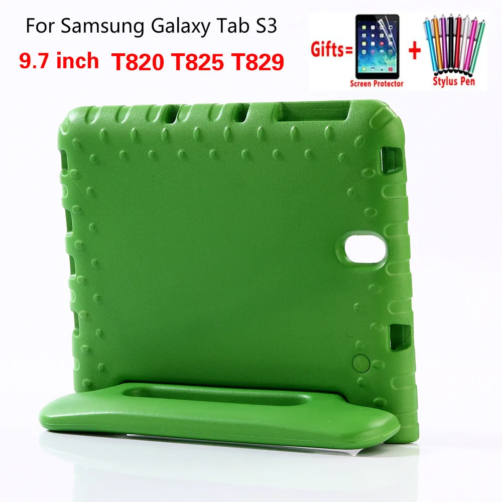 Детский чехол с ручкой для Samsung Galaxy Tab S3 9 7 дюйма T820 T825 T829 силиконовые чехлы из