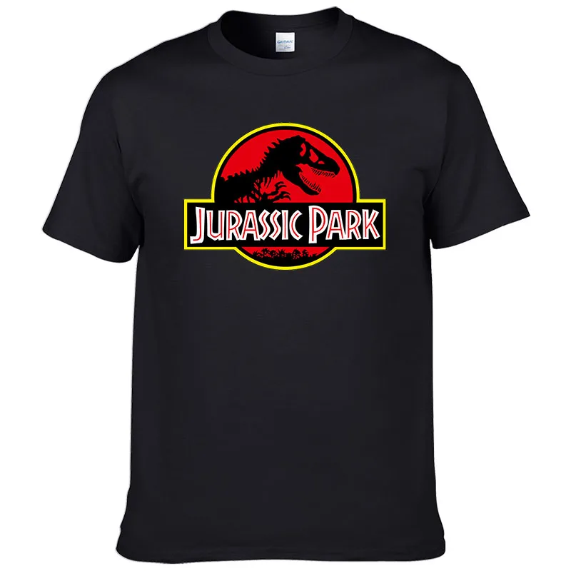 

2019 Jurassic Park T Shirt Men 100% Cotton Printed T-shirt Casual Funny Tops Jurassic World Tees Short Sleeve Cool tshirt #286