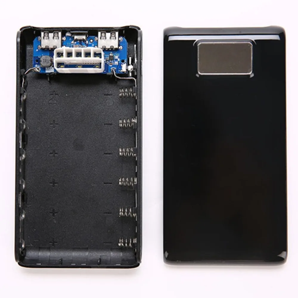 Сварка внешний аккумулятор корпус ЖК-экран цифровой дисплей внешний аккумулятор зарядное устройство DIY модуль питание от 6x18650 батареи(не включены