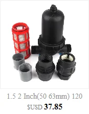 1.5 Inch 2" Mesh120 T Type Disc Filter Laminated Industrial Garden Irrigation Pump Water Treatment Fountain Cyclic Filtration