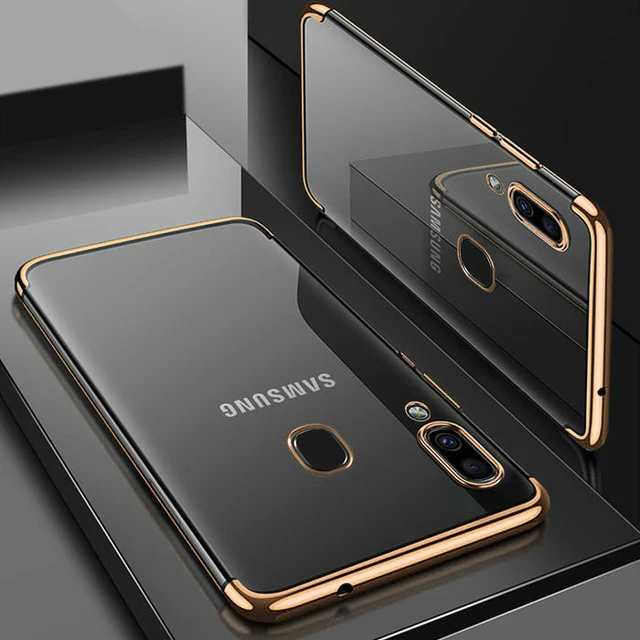 Роскошный мягкий чехол из ТПУ прозрачный тонкий Чехол для Samsung Galaxy A40 A10 A20 A20E A30 A50