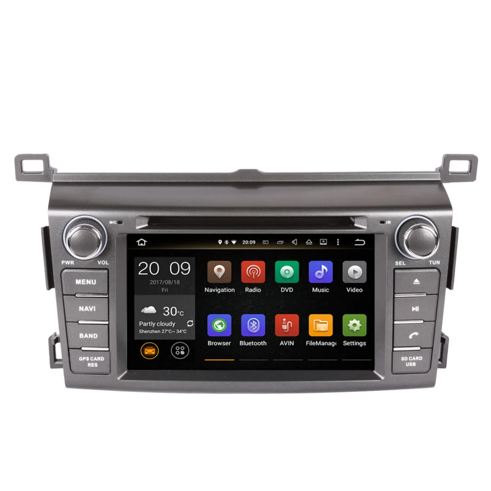 Perfect 2 Din Android 8.0 Octa Core 4GB+32GB Car PC GPS Navigation Head Unit For Toyota Rav4 2013- DVD Multimedia Player WIFI Free Map 1 Perfect 2 Din Android 8.0 Octa Core 4GB+32GB Car PC GPS Navigation Head Unit For Toyota Rav4 2013- DVD Multimedia Player WIFI Free Map 1