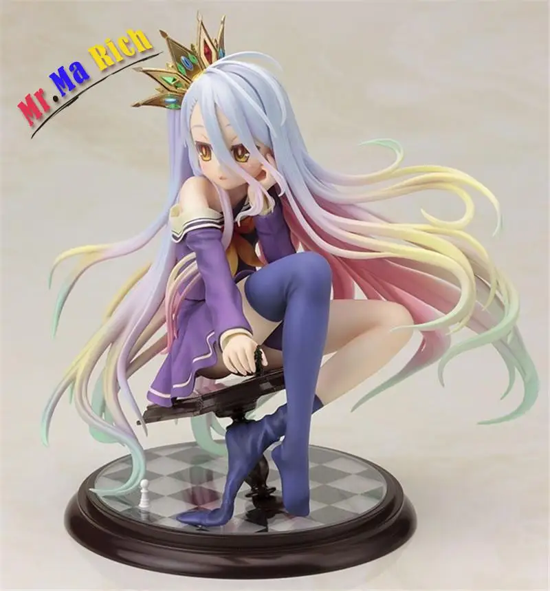 Аниме NO GAME LIFE Shiro 1/7 Scale фигурка из ПВХ коллекция 6 дюймов хобби подвижная модель