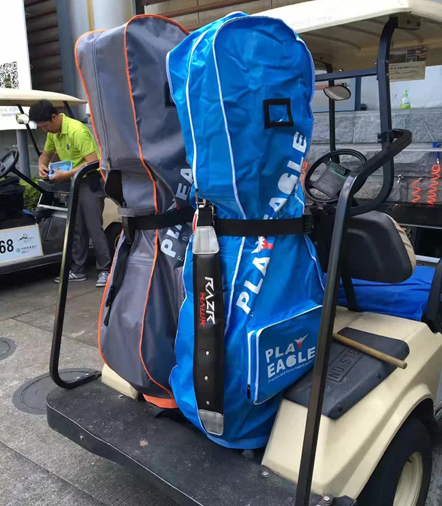 PLAYEAGLE حقيبة غولف غطاء للمطر مزدوجة سستة ضوء الوزن الغولف السفر غطاء حقيبة يناسب معظم حقيبة غولف ، 51X9.44X20 بوصة