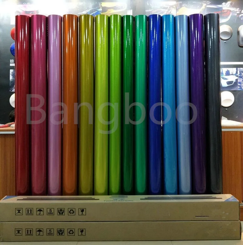1.52X18M Auto Sticker Vinyl Wraps Candy Grey Car Wrap Film For Car Interior Vinyl Wrap