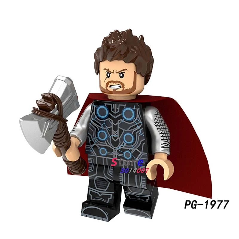 

Single Marvel Avengers Endgame Thor Thanos Pepper Iron Man IronMan Doctor Strange Rocket Hawkeye building blocks children toys