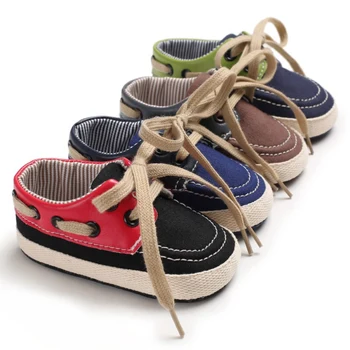 

Baby Boys Canvas Shoes Breathable Mixed Color Anti-Slip Shoes Sneakers Soft Soled Walking Shoes First Walkers 0-18M Shos LT