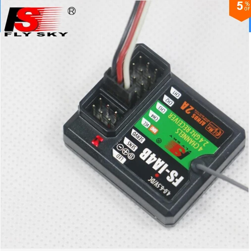 

F16812 FlySky FS-IA4B 2,4g 4CH Receiver Daten Backhaul-Links ppm Ausgang iBus Port Sender RC Auto Boot