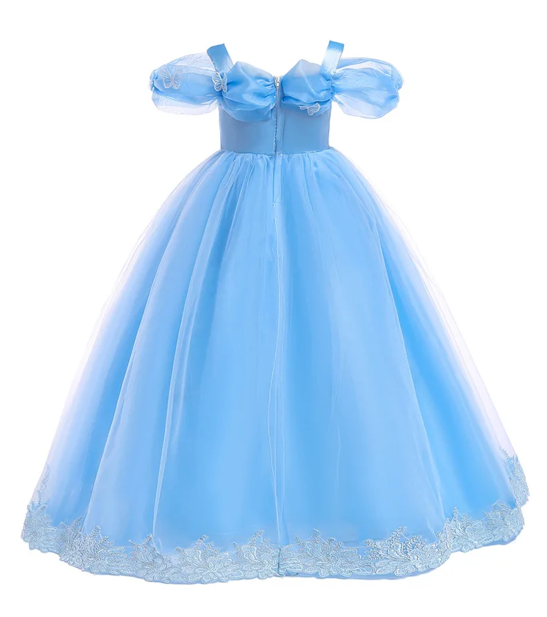 От 5 до 14 лет платье Белоснежки Рождественский костюм принцессы для выступлений платье Золушки для девочек вечерние платья для девочек на свадьбу