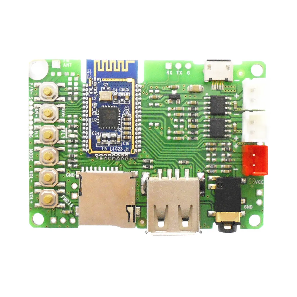 

BK3266 Bluetooth power amplifier board V4.2 stereo BK3266 module AT change name password U disk TF card button switch machine