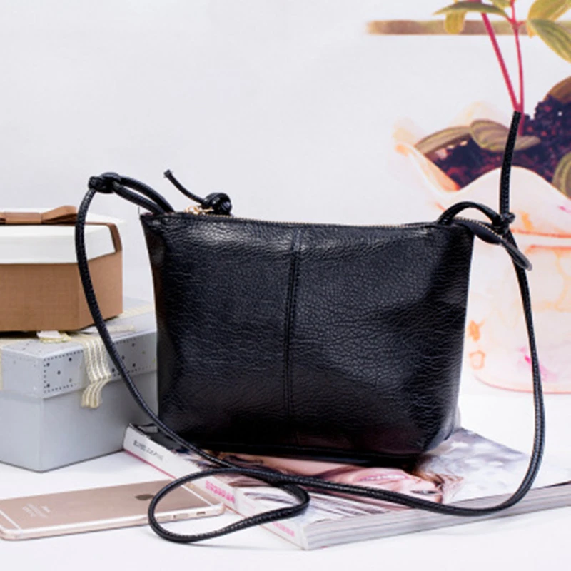 

2016 New Fashion black red Women messenger Bag Designer Handbags Leather crossbody Handbags Women Famous Brand mini Shoulder Bag