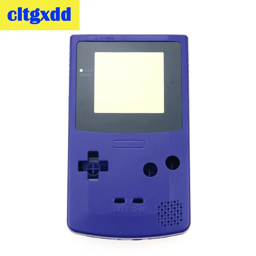 Cltgxdd полный корпус в виде ракушки чехол для nintendo Запчасти для Gameboy GBC Ремонт Часть пакет игровой машины интимные аксессуары - Цвет: purple