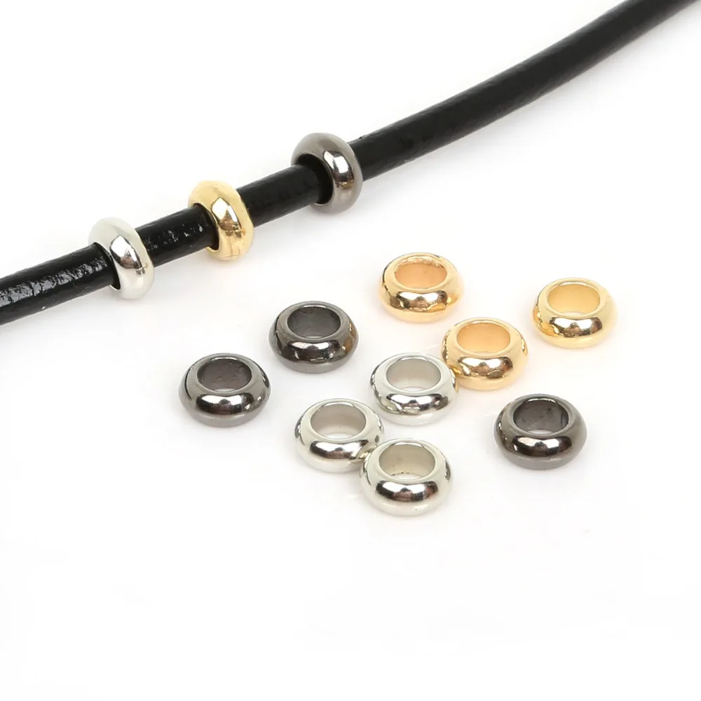 

50pcs Gold/Rhodium/Gunmetal Plastic Pendant Clip Clasp CCB Big Hole Beads Bail Beads Charms for DIY Jewelry Findings