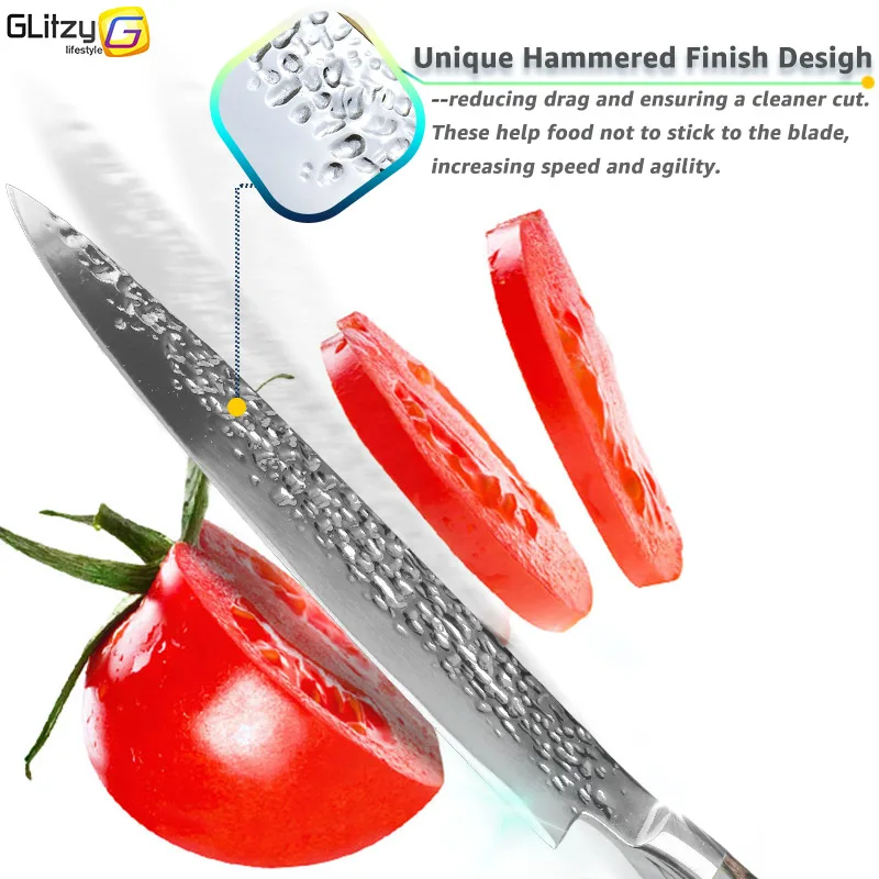 Kitchen Knife 8 inch Professional Japanese Chef Knives 7CR17 440C High Carbon Stainless Steel Meat Santoku Knife Dropshipping - Image 3