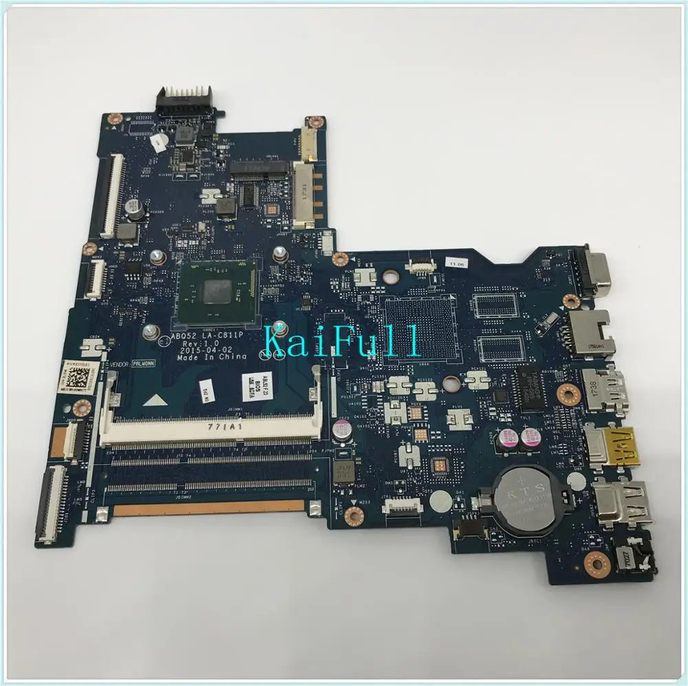 

For 15-AC 815248-501 815248-001 Notebook motherboard with SR29H N3050 CPU ABQ52 LA-C811P 1.6 GHZ DDR3 100% Tested+Free shipping