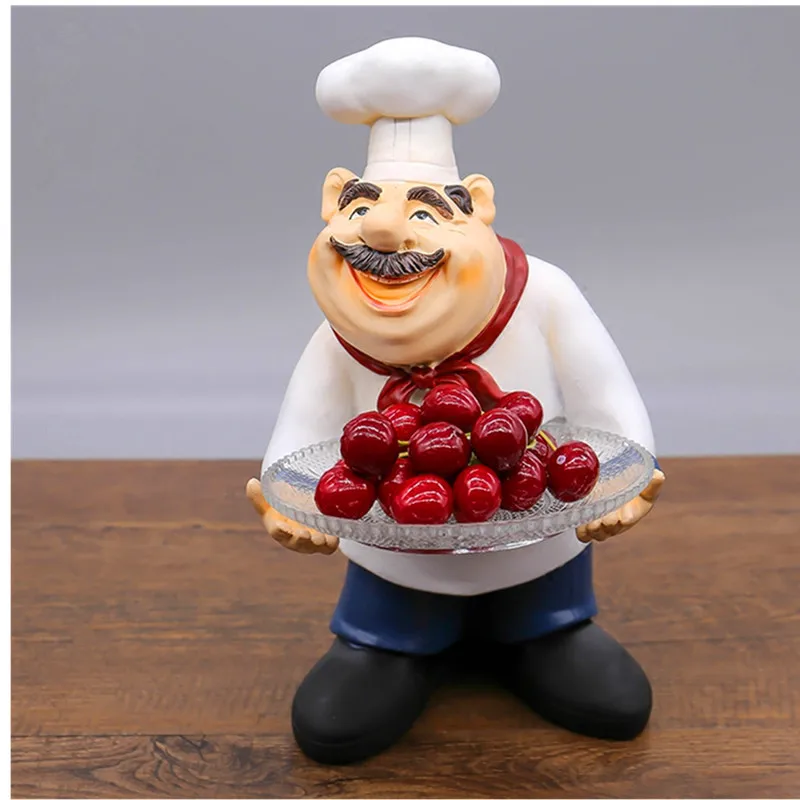 

1 PCS American characters chef candy plate creative living room fruit tray cashier bar shop decorations LU714643