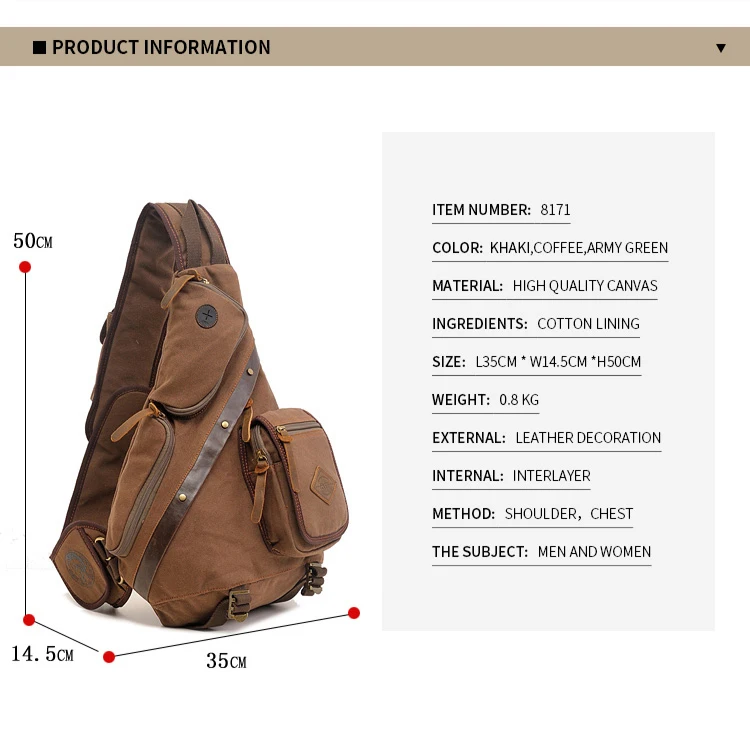 Retro Design Avenue Sling Bag Mens Backpack Male Chest Pack Bolsa De Hombro Men  Crossbody Bags Style Shoulder Bag Riefsaw For Women Wallets From Cy002,  $27.97