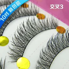 100 пар красивые женские натуральные Толстые Накладные ресницы длинные ручной работы Поддельные Наращивание ресниц инструменты для макияжа