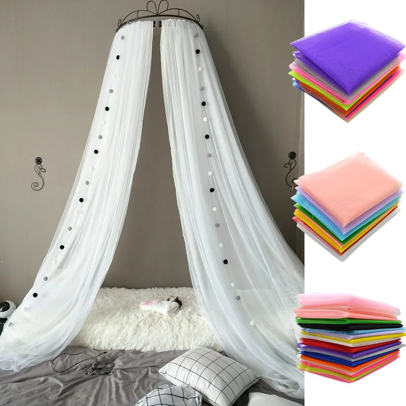 5x1.6 meter Colorful Crystal Organza Sheer Tulle Roll Fabric For Girl Tutu Wedding Arch Room Party Birthday Mosquito Net Decor 8