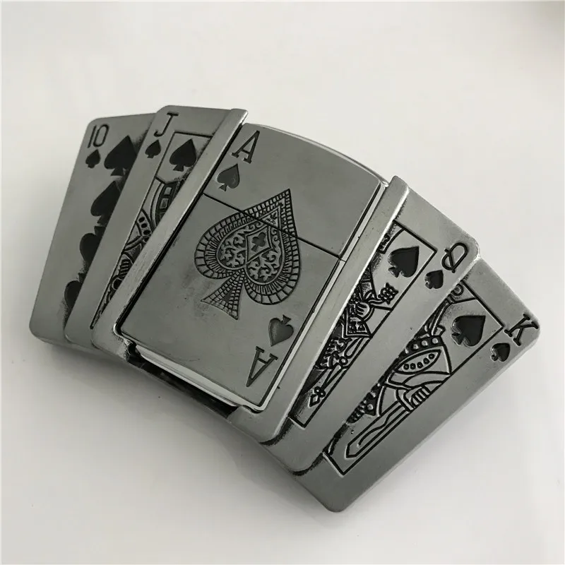 Розничная продажа новые Spades 10JQKA игральные карты керосиновая зажигалка