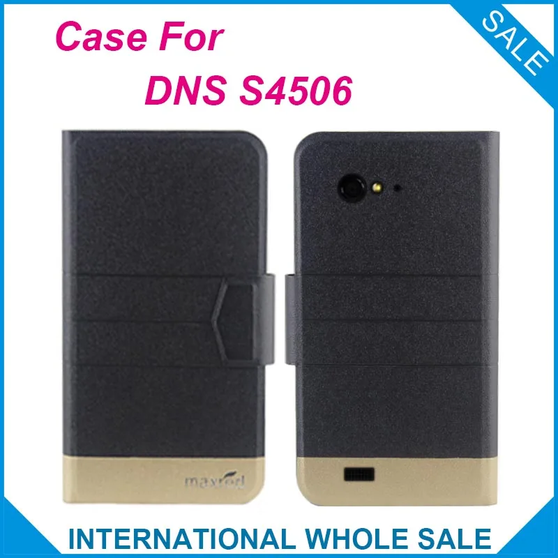 5 Colors Hot! DNS S4506 Case New Fashion Business Magnetic clasp Ultrathin Flip Leather For Cover | Мобильные телефоны и