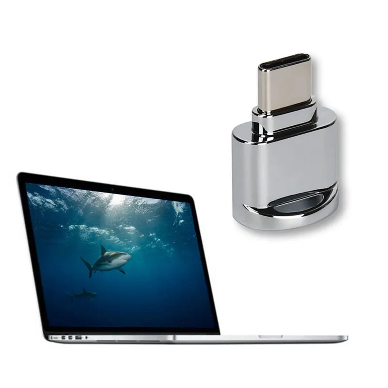 EASYA Mini OTG type-C кард-ридер USB3.1 Micro SD TF Память для Macbook или смартфона с интерфейсом type c серебристый