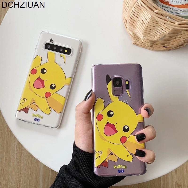 

DCHZIUAN Cute Cartoon Phone Case For Samsung Galaxy S8 S9 Plus Note 8 Note 9 S10 S10 Plus Soft TPU Transparent Back Case Cover