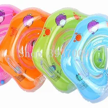 Плавание аксессуары для малышей шеи кольцо безопасности для поплавок круг для купания надувные надувной фламинго чашка для воды