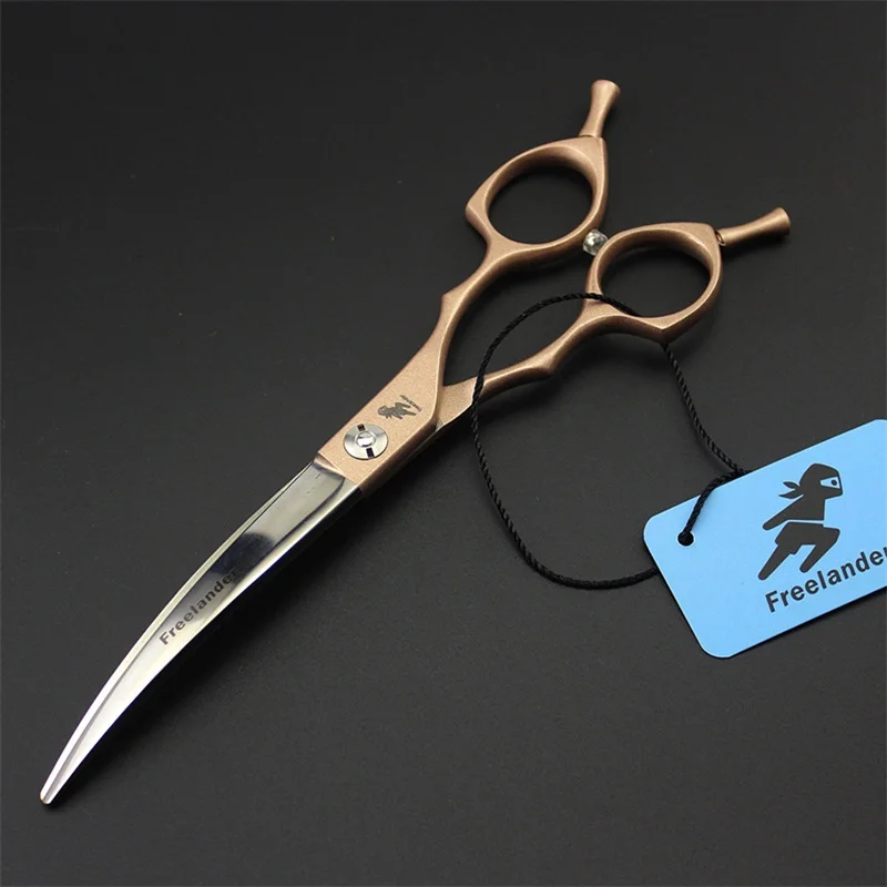 High Quality Professional JP440C 6.5 Inch Pet Curved Scissors Dog Grooming Shears A Type Forehand & Backhand Use
