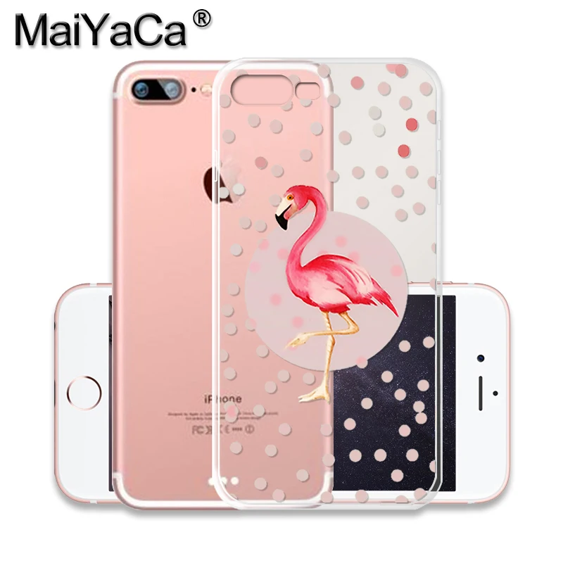 MaiYaCa Be a Розовый Красный Фламинго Птица чехол для телефона аксессуары чехол мягкий tpu для iPhone 8 7 6 6S Plus X 5S SE 5C XS чехол для MAX XR - Цвет: 15