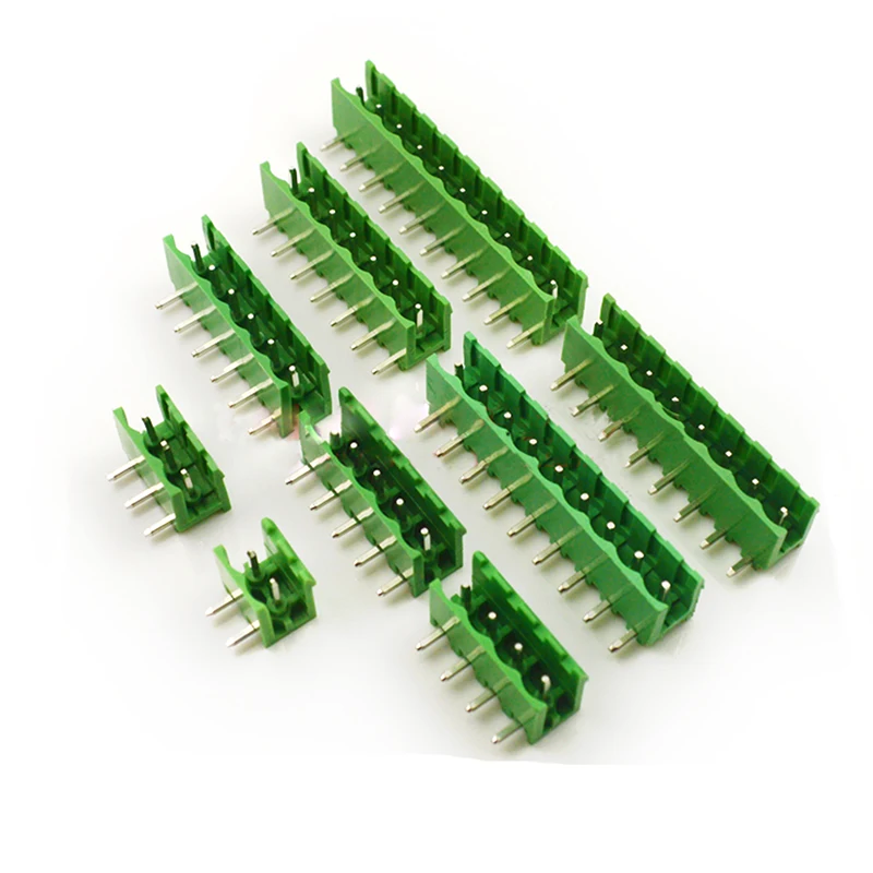 100pcs  KF2EDGK-5.08 Connector Terminas Curved Needle Seat 2P-16P Pitch 5.08MM Plug in Terminas